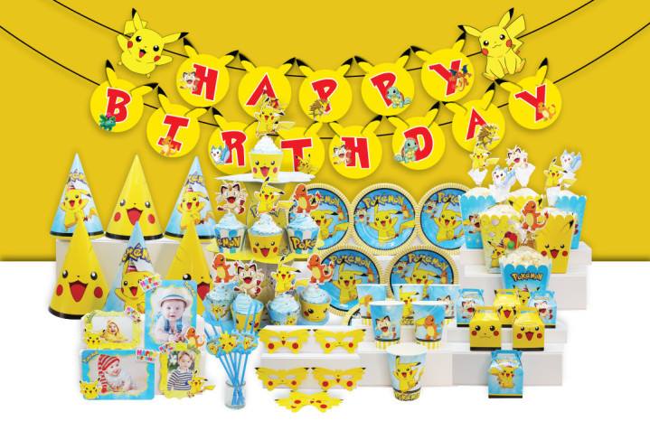 Trang trí sinh nhật cho bé theo chủ đề nhân vật Pikachu